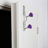 Over Door Purple Diamantes Double Hook