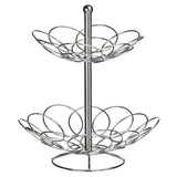 Ellipse 2 Tier Chrome Fruit Basket