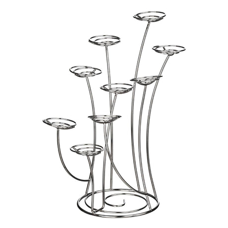 Faye Chrome 9 Cup Cake Stand