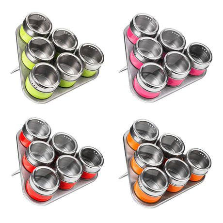 Orange Spice Jars Triangular Tray