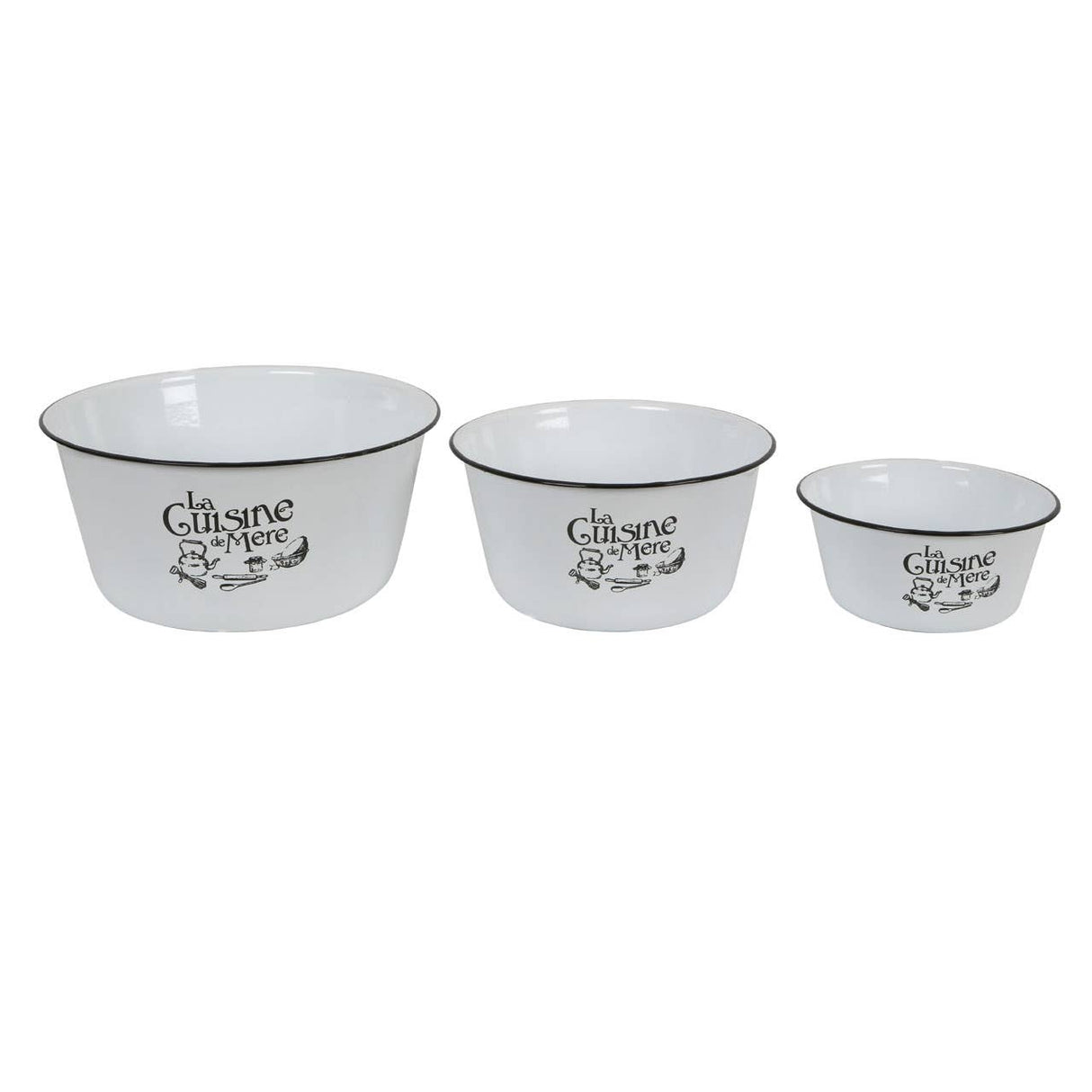 La Cuisine De Mere Set Of 3 Mixing Bowls