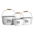 La Cuisine De Mere Set of 3 Storage Pots