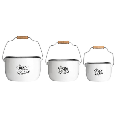 La Cuisine De Mere Set of 3 Storage Pots