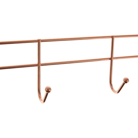 4 Hook Rose Gold Over Door Hanger