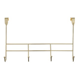 4 Hook Champagne Gold Over Door Hanger