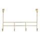 4 Hook Champagne Gold Over Door Hanger