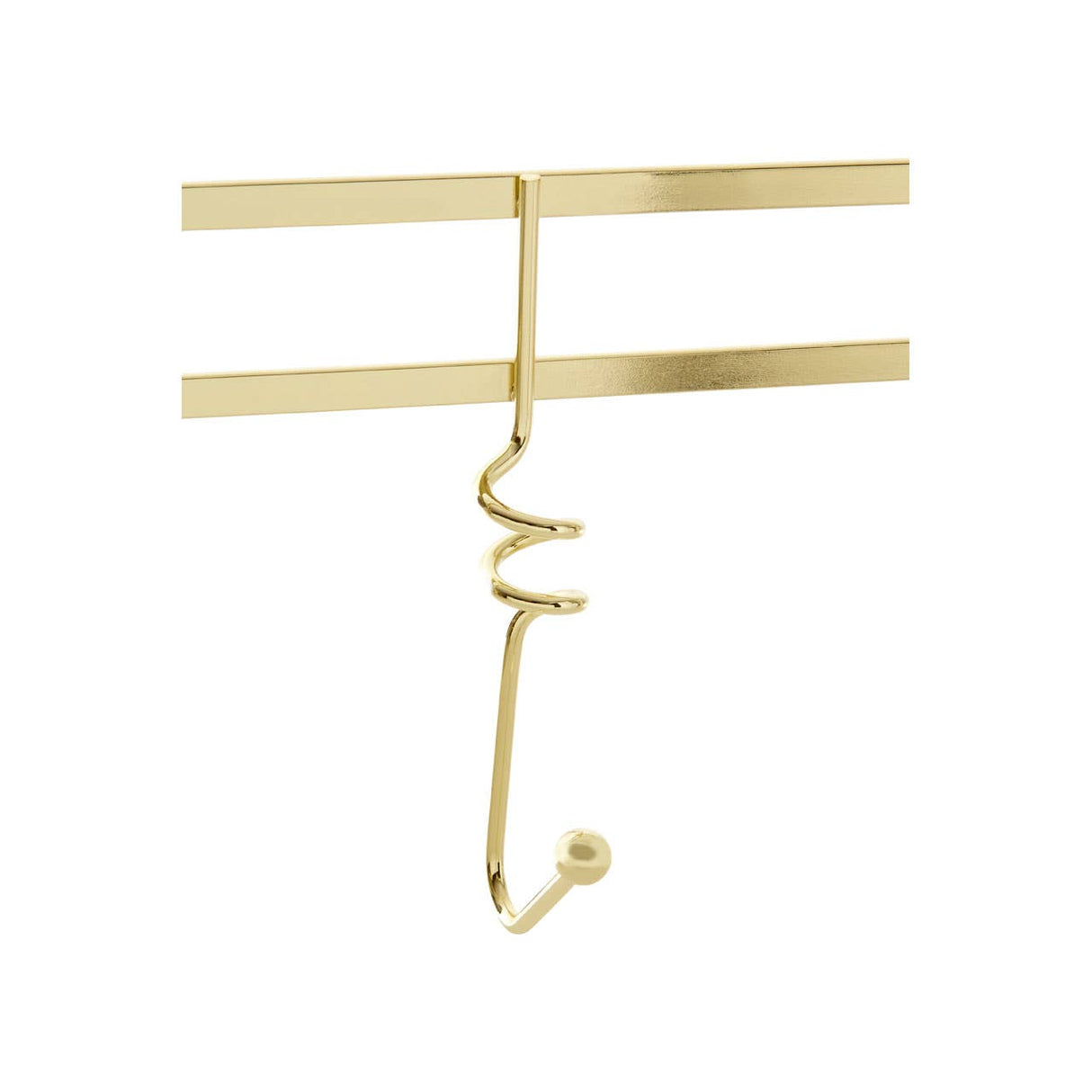 Swirl Over Door Hanger With Gold Finish