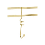 Swirl Over Door Hanger With Gold Finish