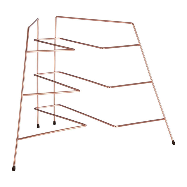 Rowan Copper Plated Corner Plate Rack