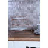 Rowan Copper Plated Corner Plate Rack