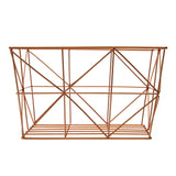 Vertex Copper Finish Tapered Wire Basket