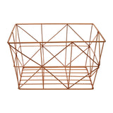 Vertex Copper Finish Tapered Wire Basket