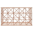 Vertex Copper Finish Zigzag Wire Basket