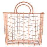 Vertex Wavy Grid Rectangular Wire Basket