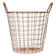 Vertex Copper Finish Round Wire Basket