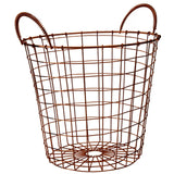 Vertex Copper Finish Round Wire Basket