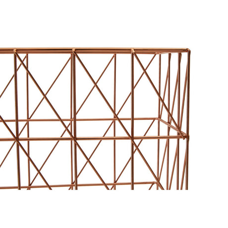 Vertex Copper Finish Cross Design Wire Basket