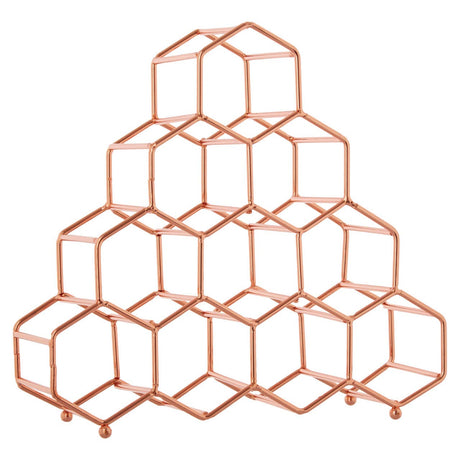 Vertex 10 Bottle Copper Plated Spice Rack