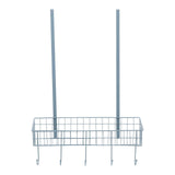 Over The Door Grey Finish Hanger Shelf