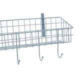 Over The Door Grey Finish Hanger Shelf