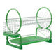 Laurie Two Tier Green Dish Drainer