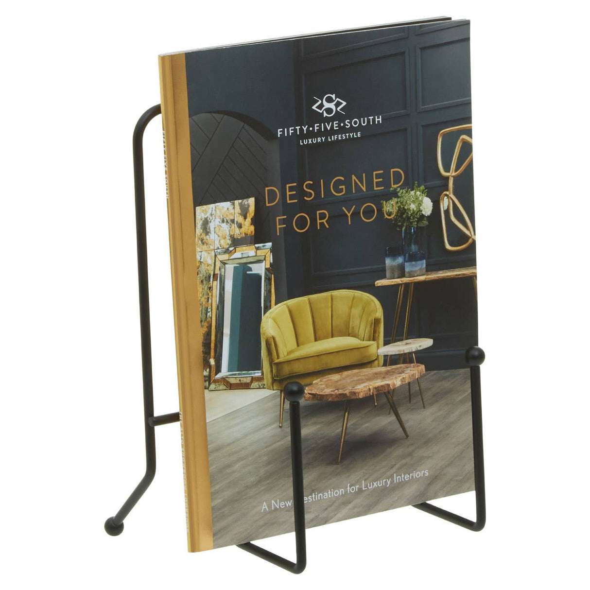 Matt Black Finish Cookbook Stand