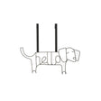 Kirby Black Sausage Dog Hanger