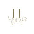 Kirby Gold Finish Sausage Dog Hanger