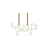 Kirby Gold Finish Sausage Dog Hanger