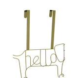 Kirby Gold Finish Sausage Dog Hanger