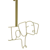 Kirby Gold Finish Sausage Dog Hanger