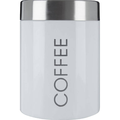 White Enamel Tea Coffee and Sugar Set