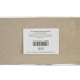 White Enamel Tea Coffee and Sugar Set