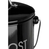 Black Compost Bin with Handle