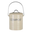Cream Compost Bin with Handle