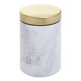 5Pc White Marble Effect Storage Set