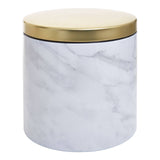 5Pc White Marble Effect Storage Set