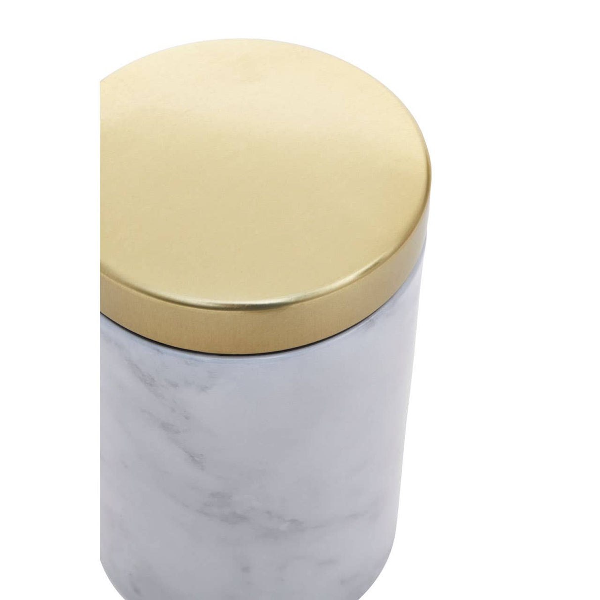 5Pc White Marble Effect Storage Set