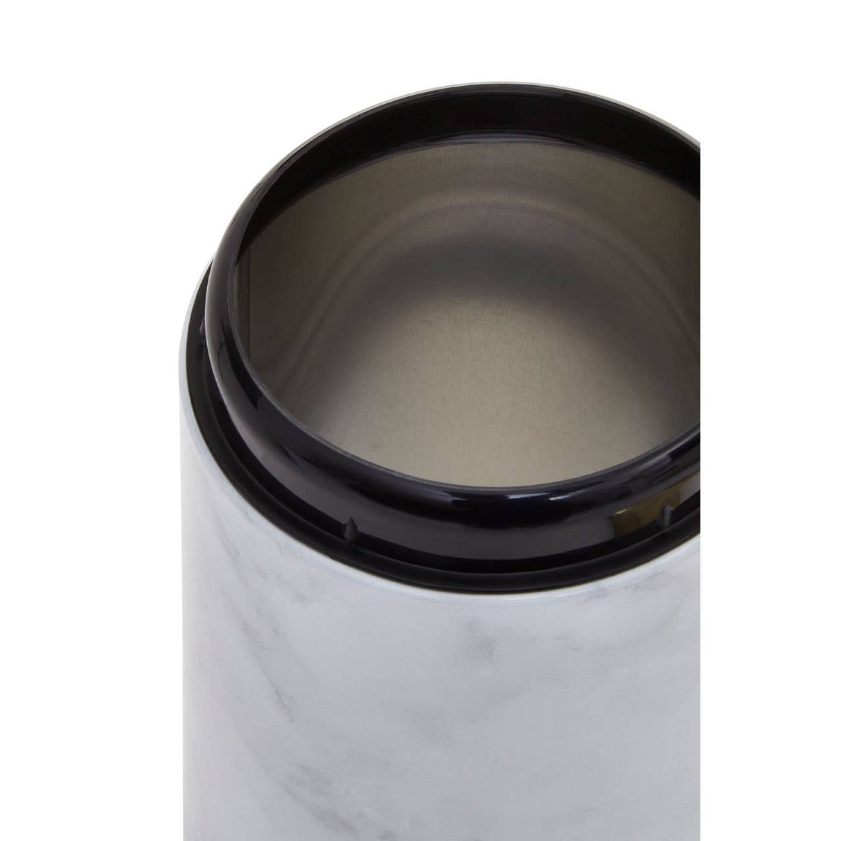 5Pc White Marble Effect Storage Set