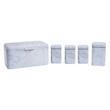 White Marble Effect Storage Set