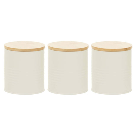 Set Of Three Alton Cream Cannisters