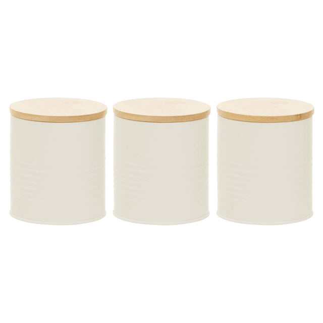 Set Of Three Alton Cream Cannisters