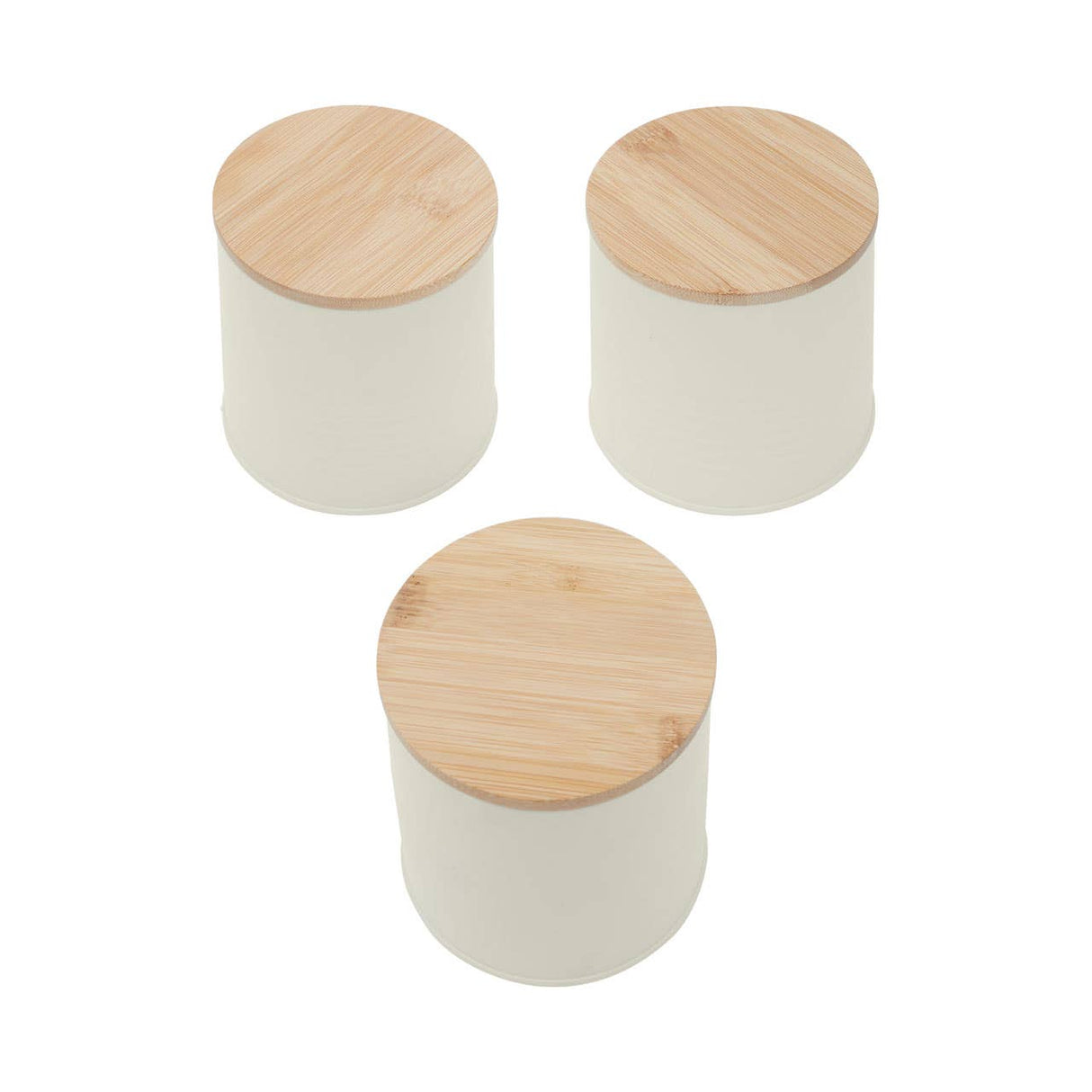 Set Of Three Alton Cream Cannisters