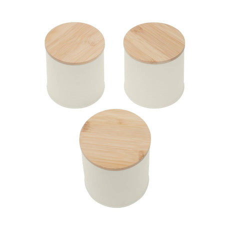 Set Of Three Alton Cream Cannisters