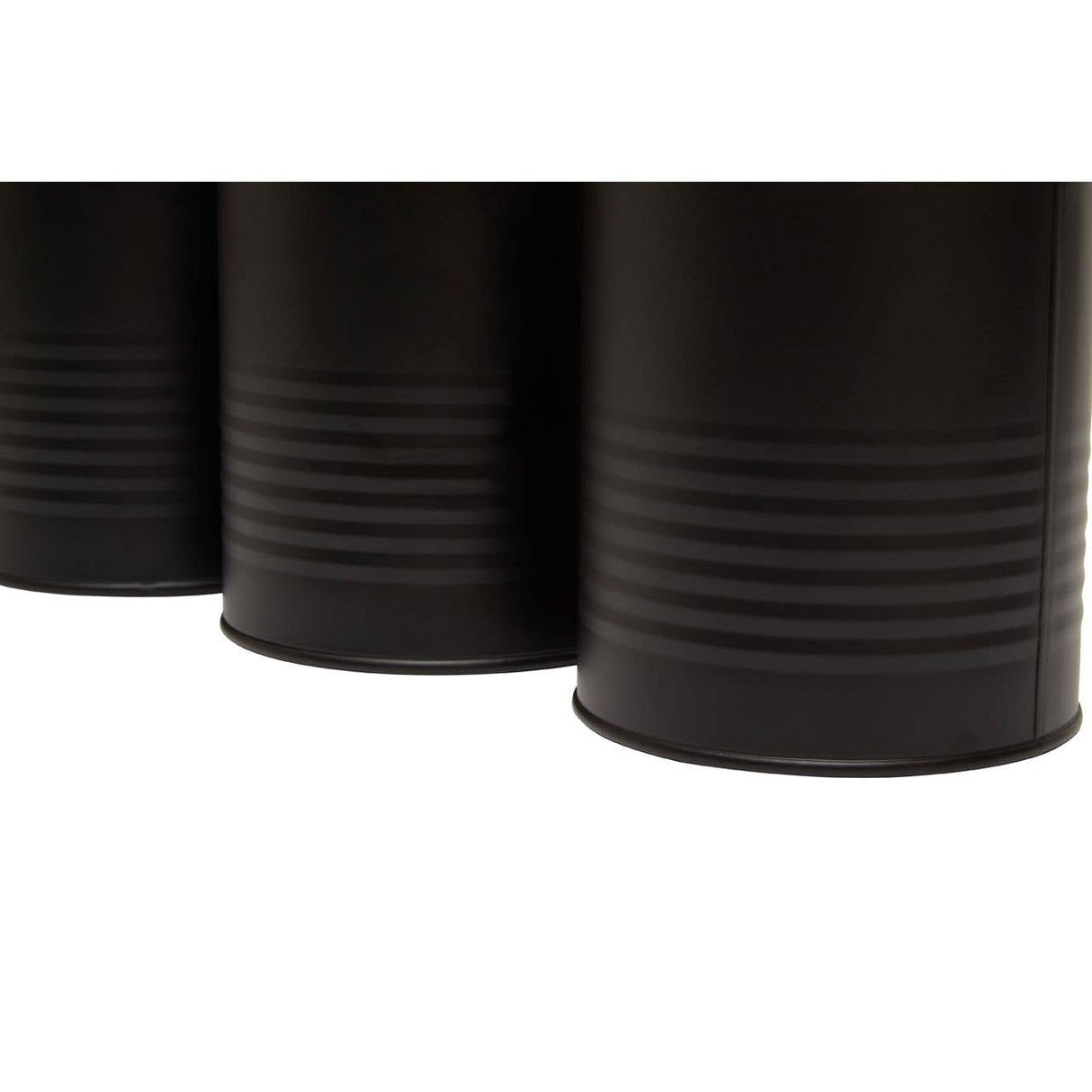 Set Of Three Alton Black Cannisters