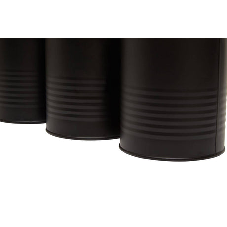 Set Of Three Alton Black Cannisters