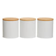 Set Of Three Alton White Cannisters