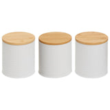 Set Of Three Alton White Cannisters