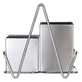 Stainless Steel 2 Compartment Cutlery Caddy