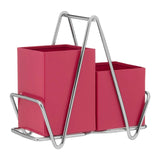 Hot Pink 2 Compartment Cutlery Caddy